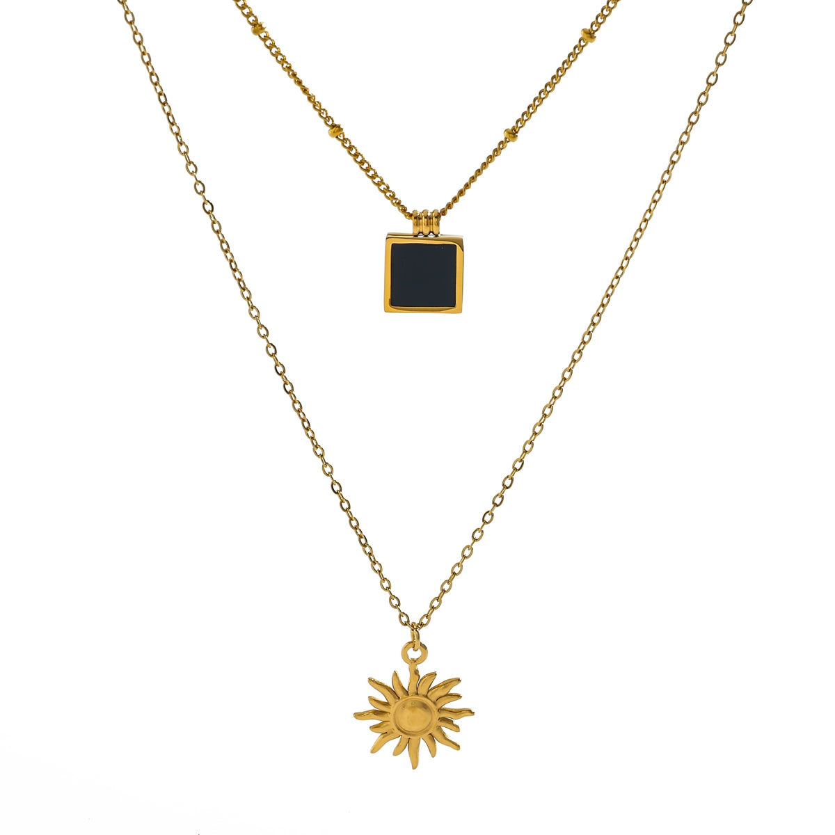 Sun Kissed Neckpiece - 18 K Gold Plated