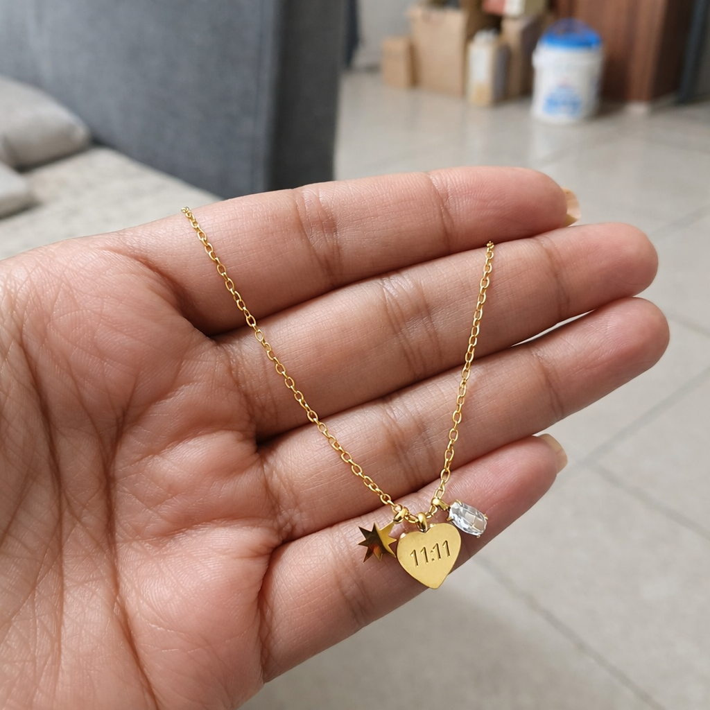 Make a Wish Neckpiece - 18 K Gold Plated