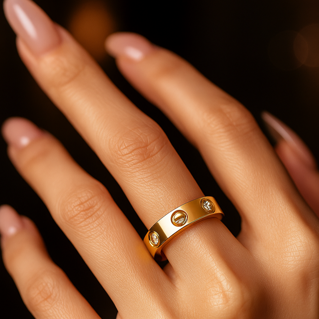 Cartier Love Ring - 18 K Gold Plated