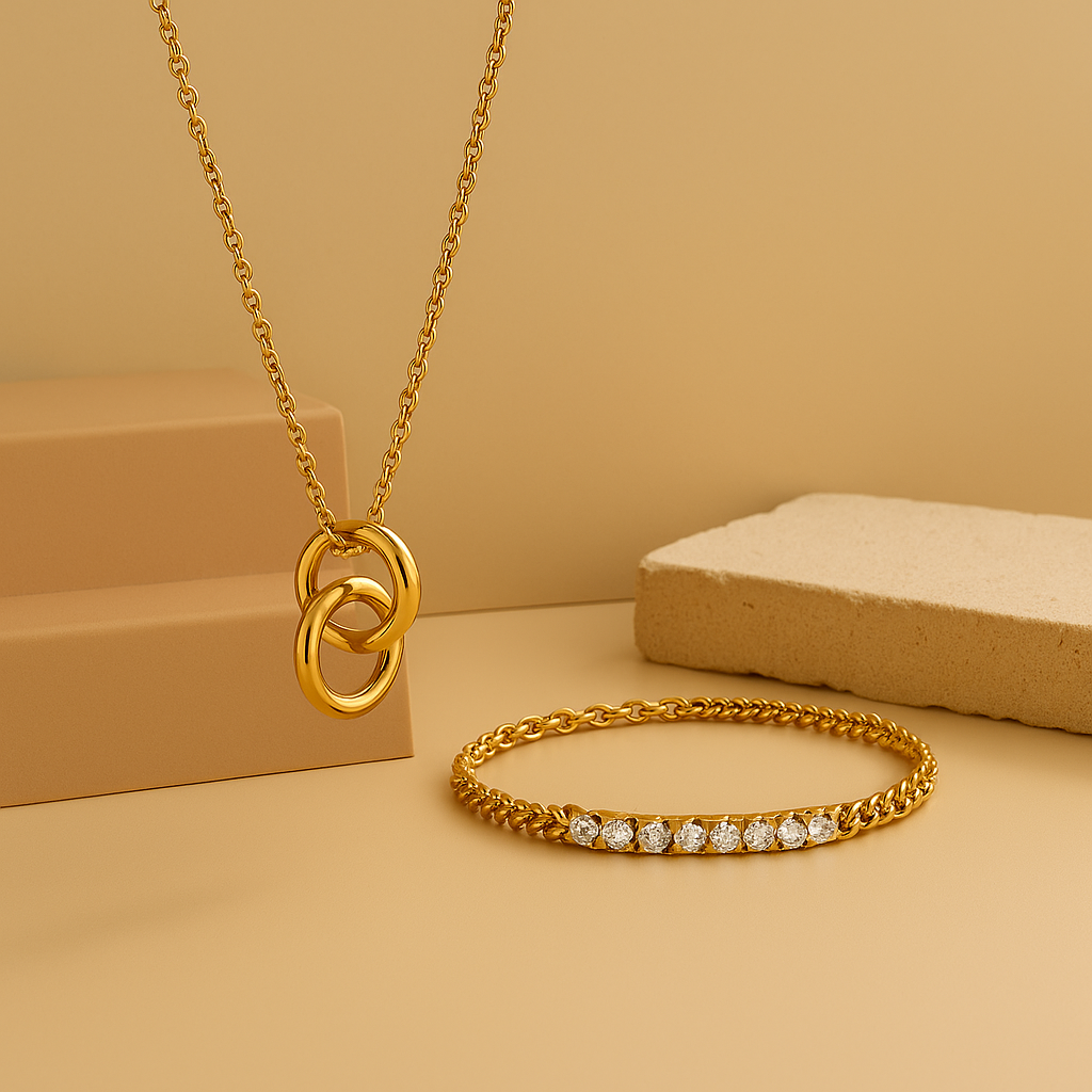 Forever Yours Pendant Set and Eden Bracelet Combo Set