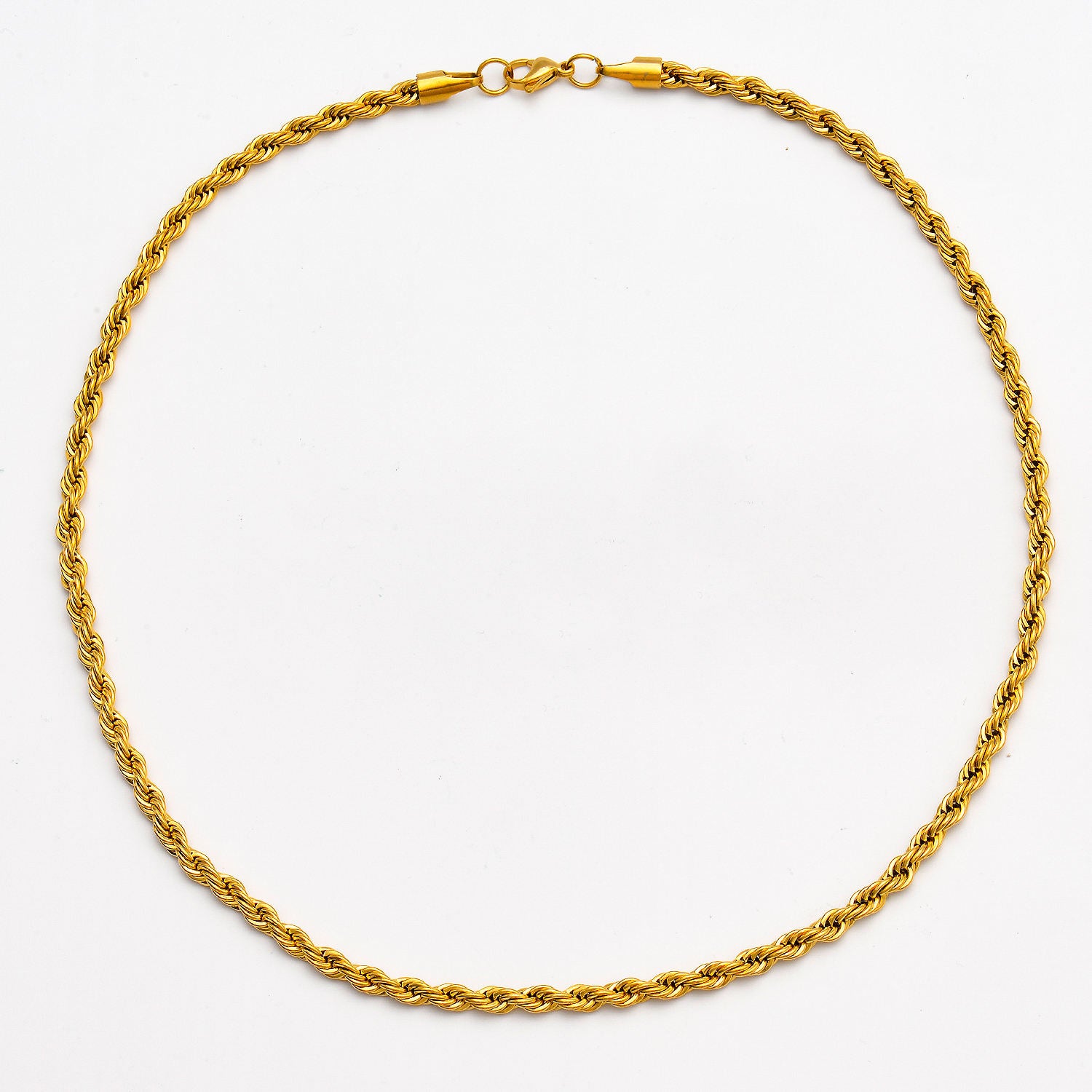 Twisted Rope Chain- 18K Gold Plated