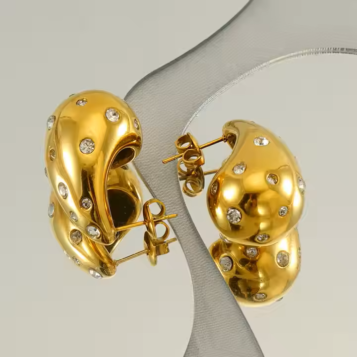 Zivia Earring - 18 K Gold Plated