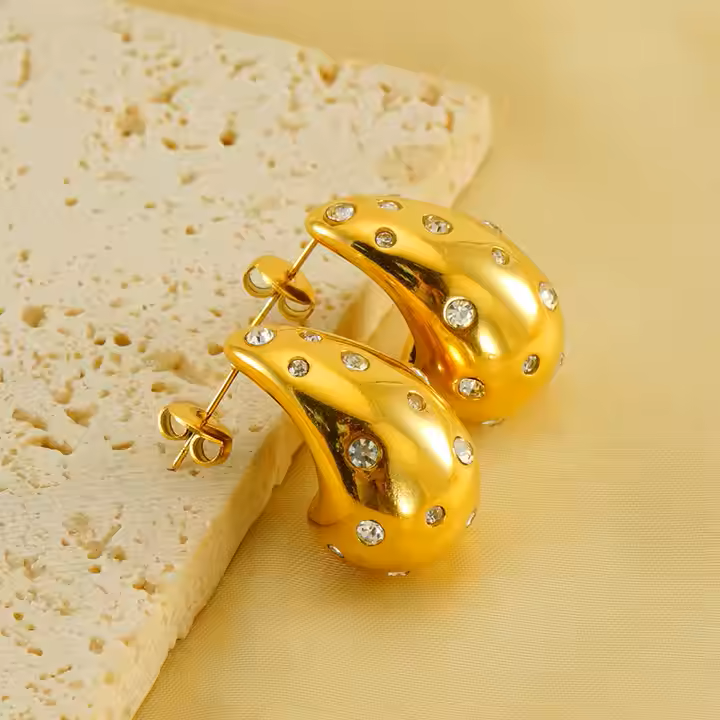 Zivia Earring - 18 K Gold Plated