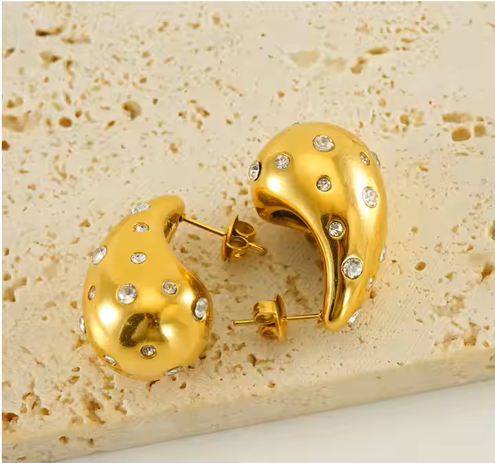 Zivia Earring - 18 K Gold Plated