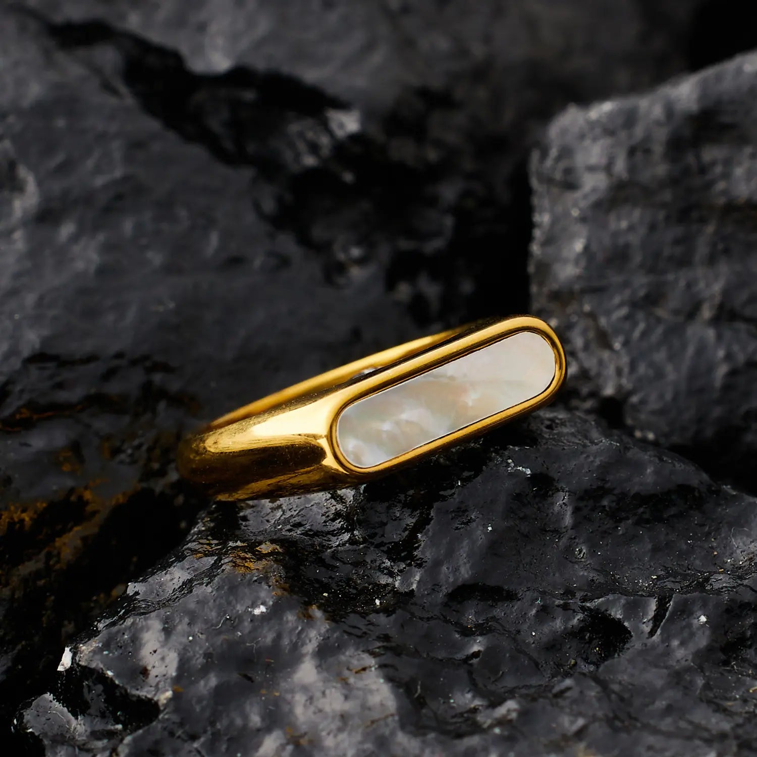 Seashell Ring - 18 K Gold Plated