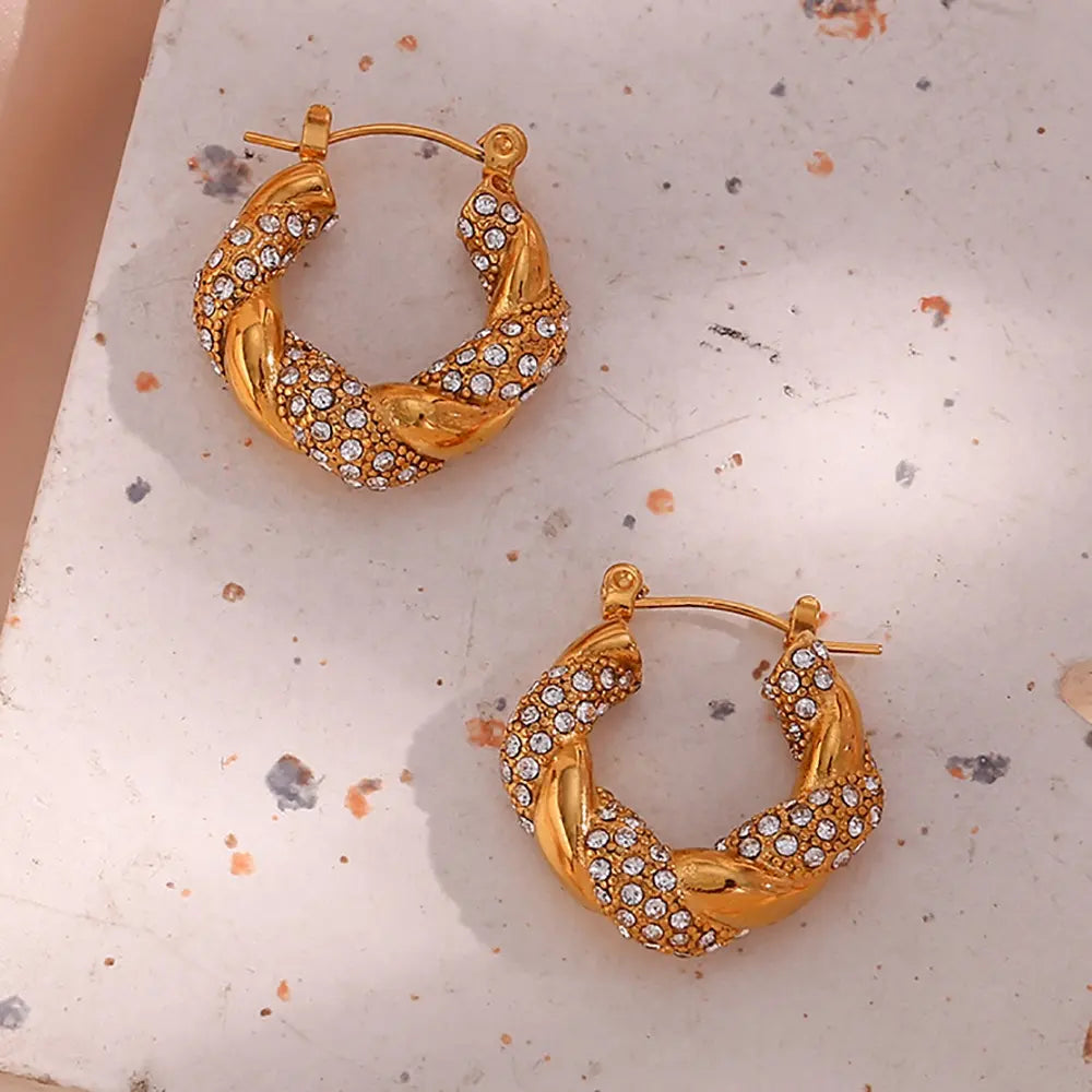 Stoneva - 18 K Gold Plated
