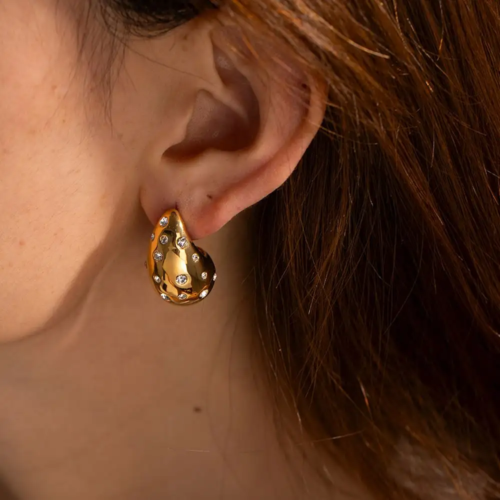 Zivia Earring - 18 K Gold Plated