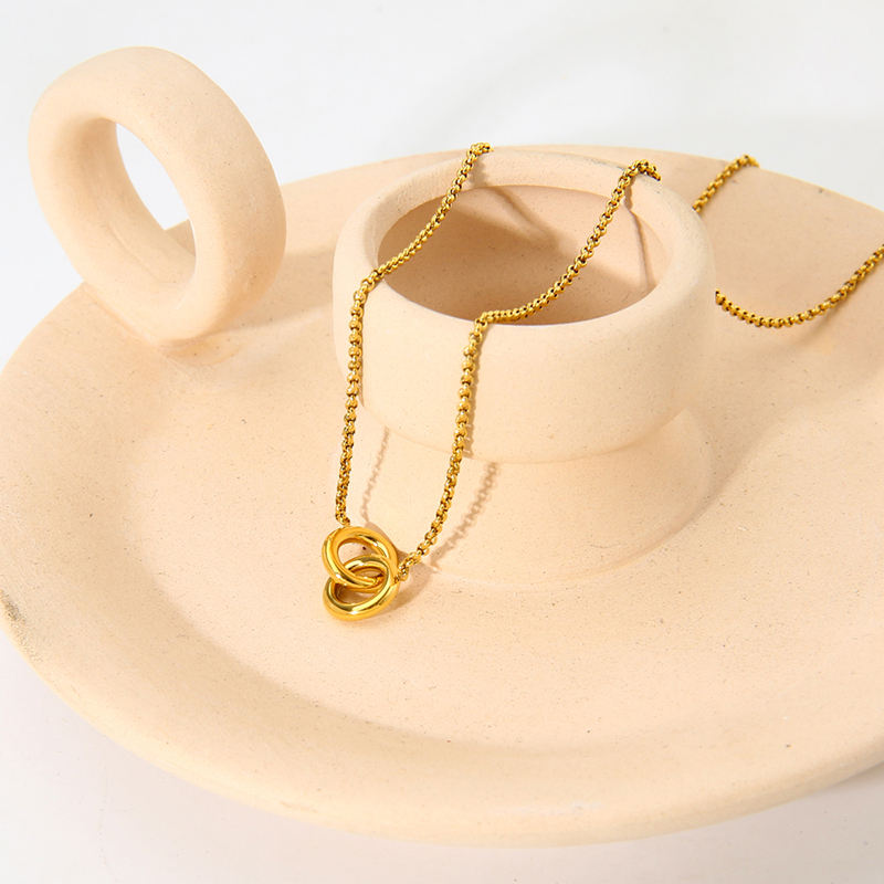 Forever Yours Pendant Set - 18 K Gold Plated