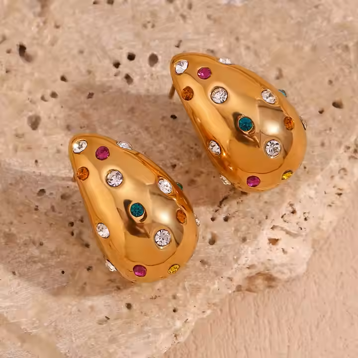 Hannah Earring - 18 K Gold Plated