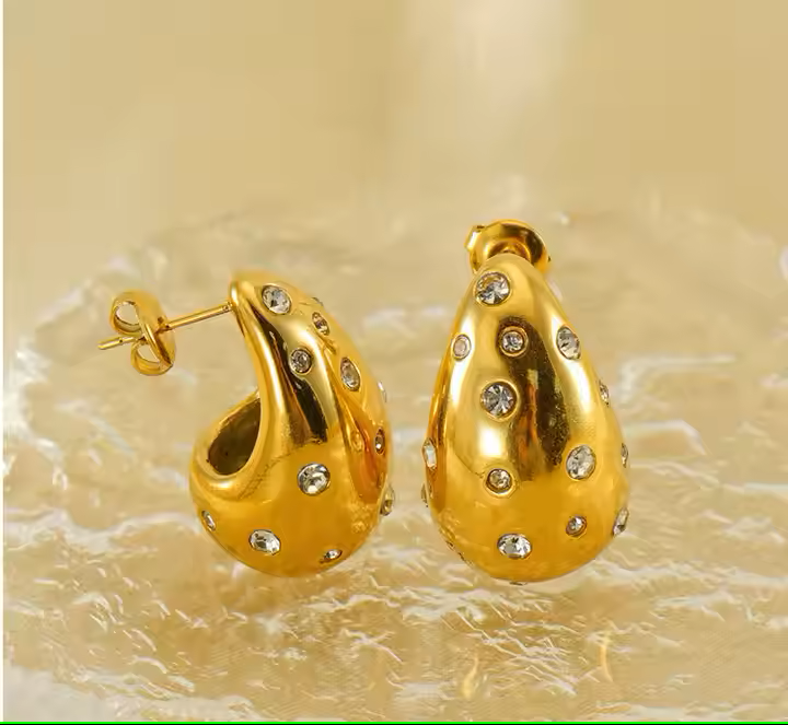 Zivia Earring - 18 K Gold Plated