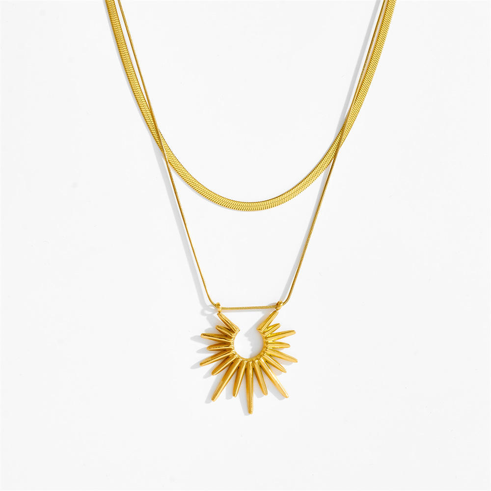 Sunlit Neckpiece - 18 K Gold Plated