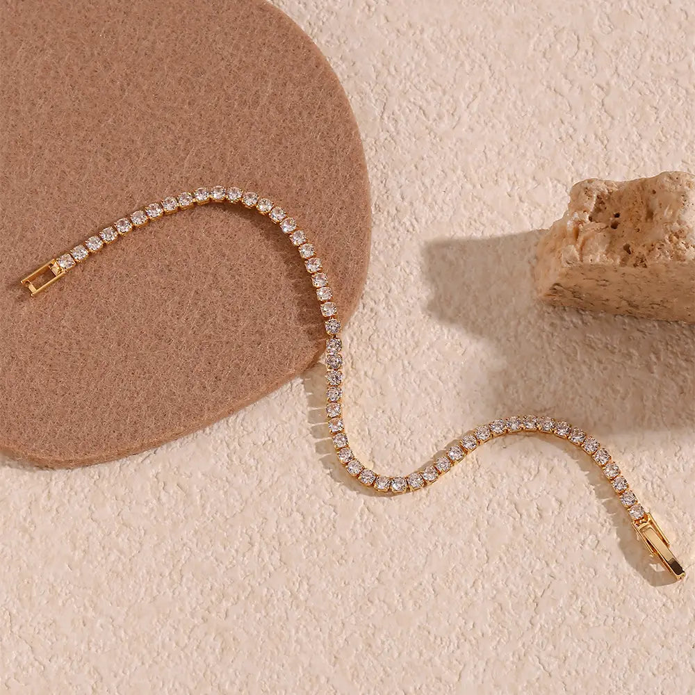 Moonstone Bracelet - 18 K Gold Plated