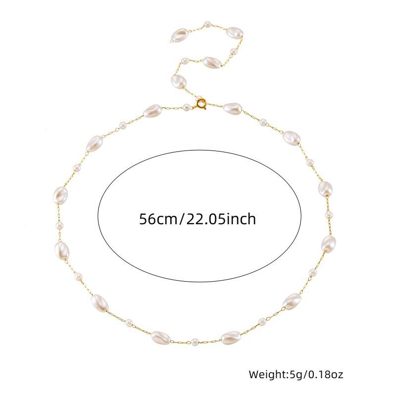 Marine Mist Neckpiece - 18 K Gold Plated
