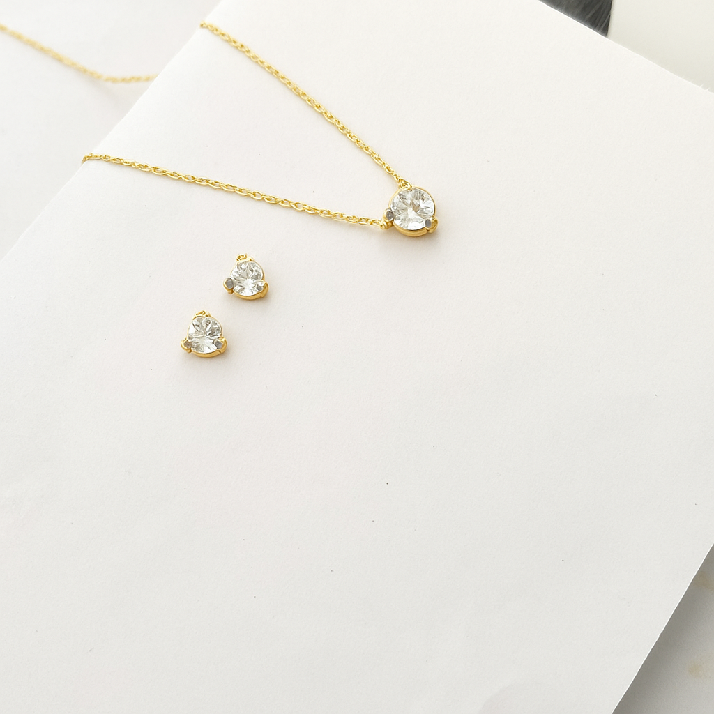 Amoris Pendant Set - 18 K Gold Plated