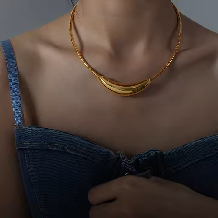 Neo Neckpiece - 18 K Gold Plated