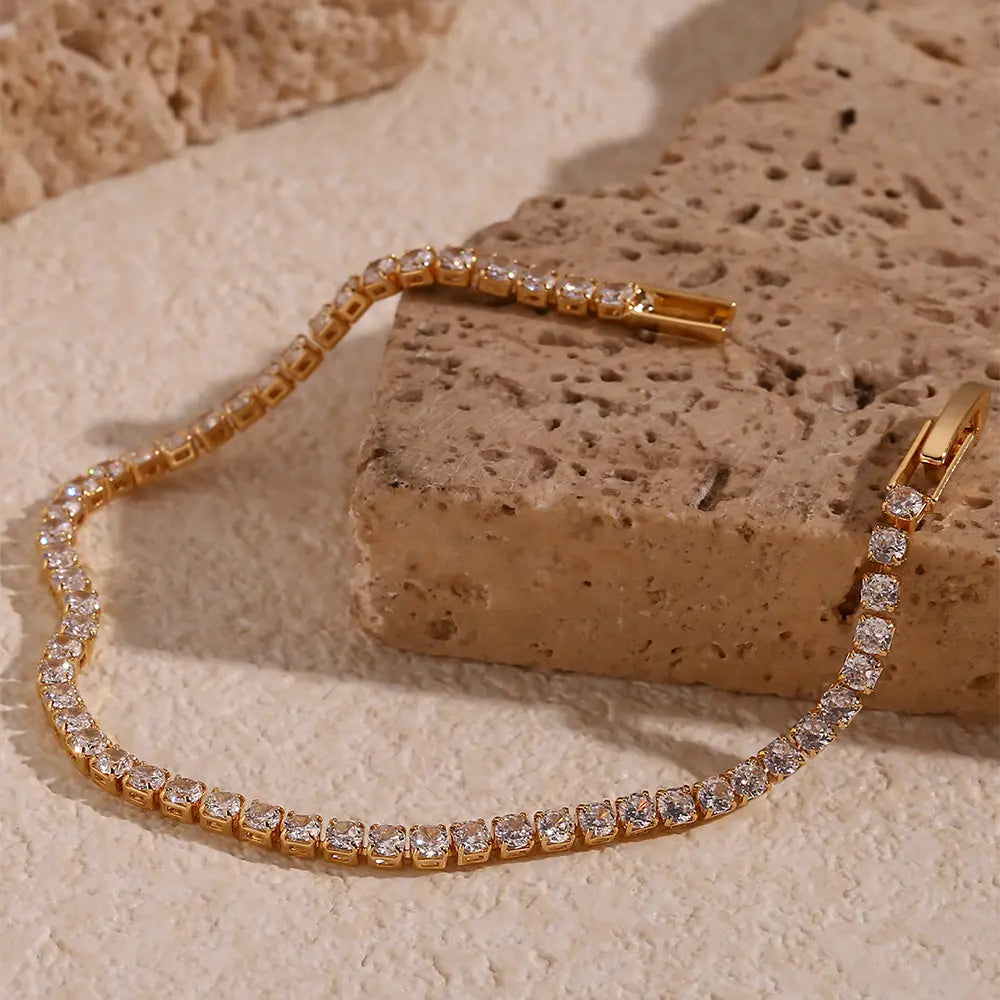 Moonstone Bracelet - 18 K Gold Plated