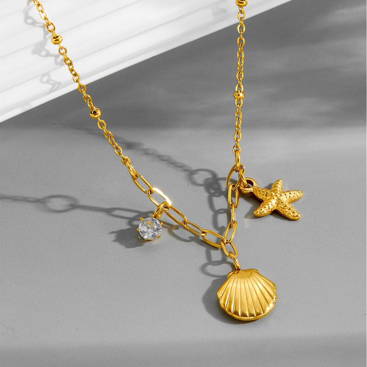 Infinite Wishes Neckpiece - 18 K Gold Plated