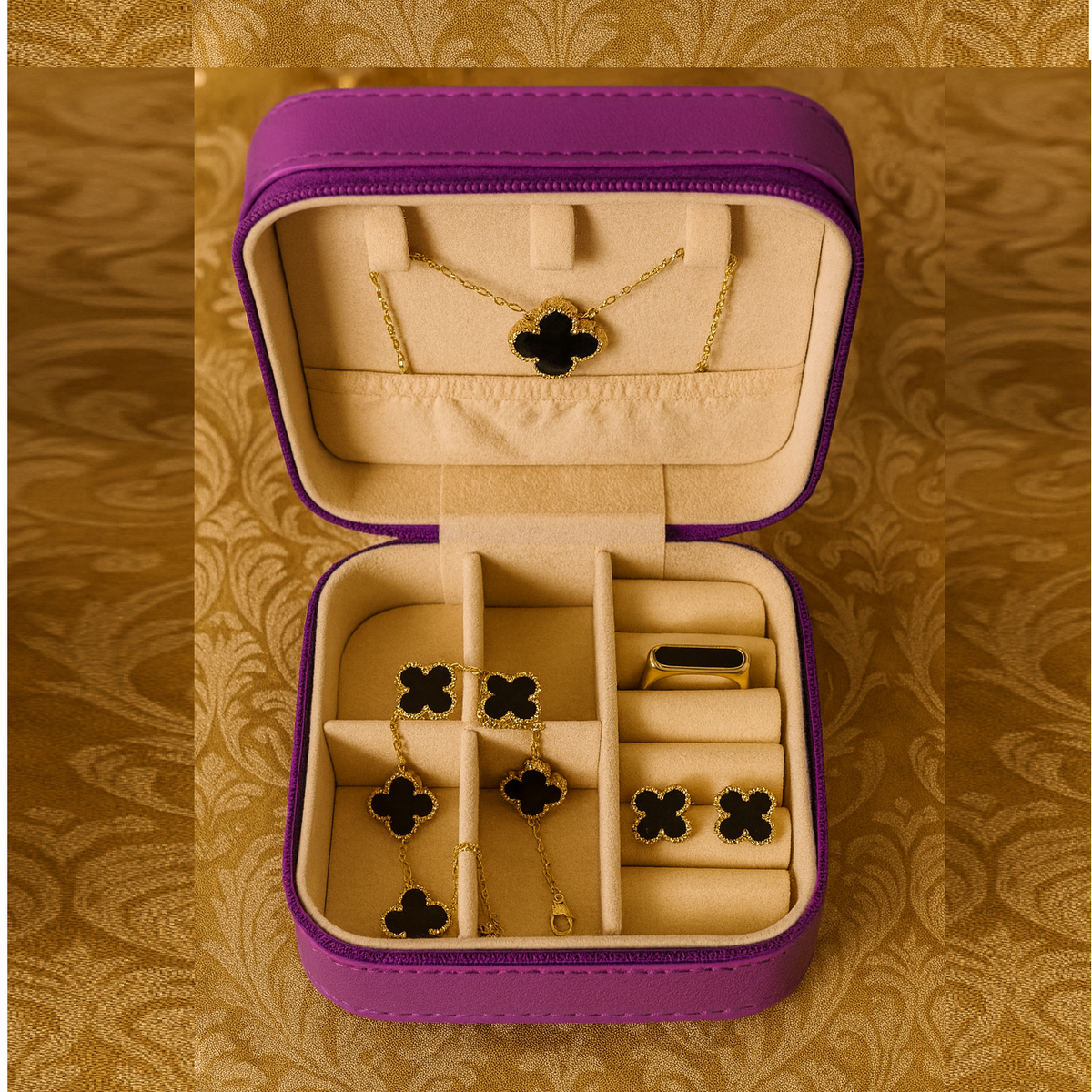 Lefora Pendant Set, Modura Bracelet, and Seashell Ring Combo Set