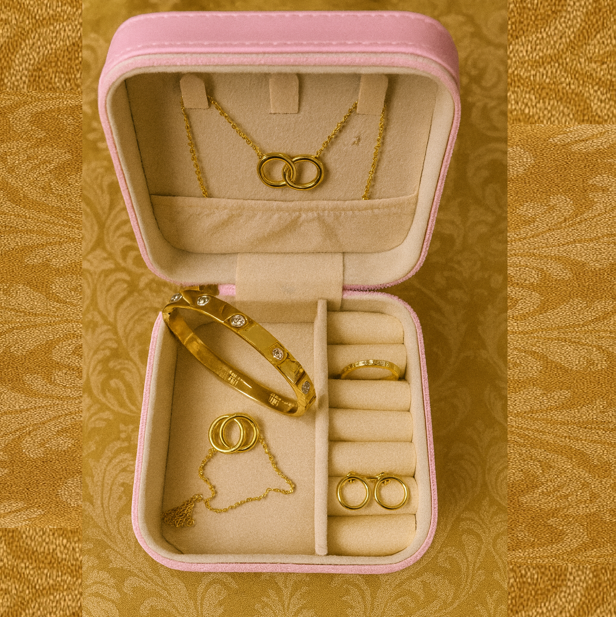 Forever Yours Pendant Set, Bold Essence Bracelet, and Lilly Ring Combo Set