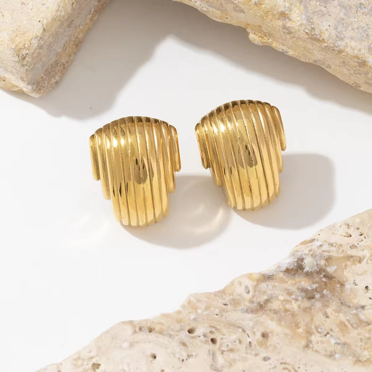 Bold Muse Earring- 18 K Gold Plated