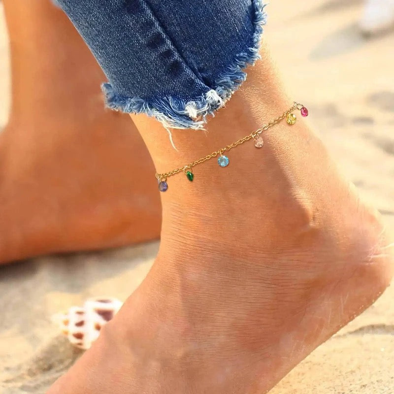 Wanderlust Anklet - 18 K Gold Plated