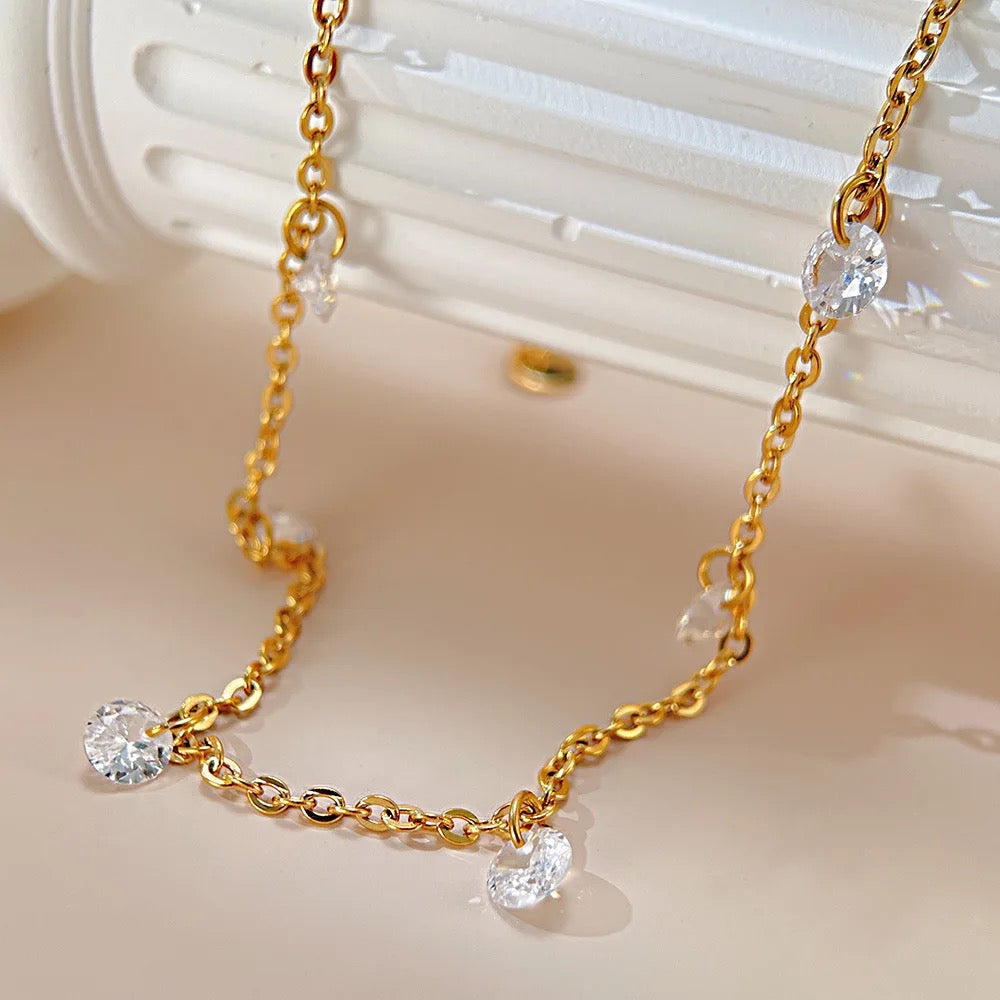 Bare Essence Anklet - 18 K Gold Plated