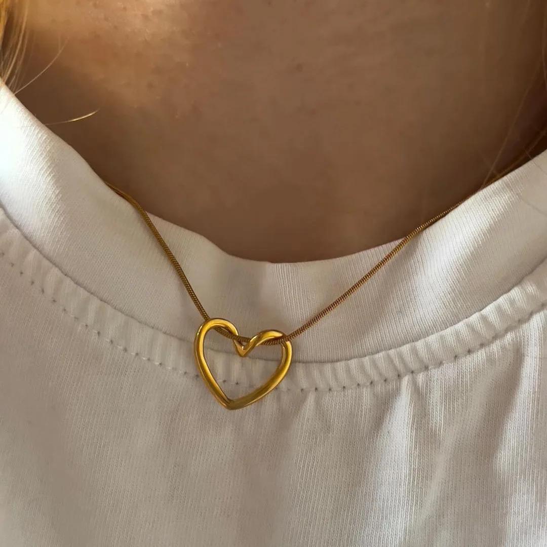 Little Heart Neckpiece - 18 K Gold Plated