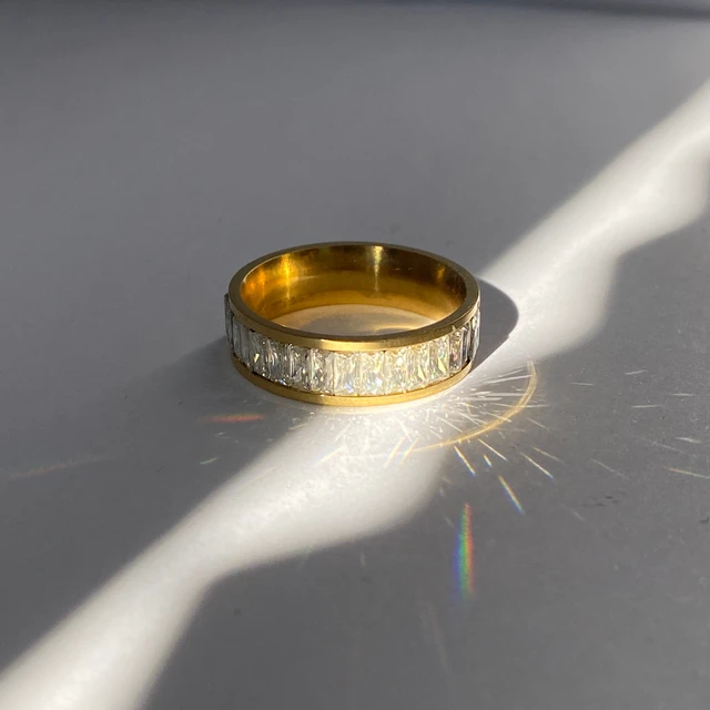 Athena Timeless Band Ring - 18 K Gold Plated