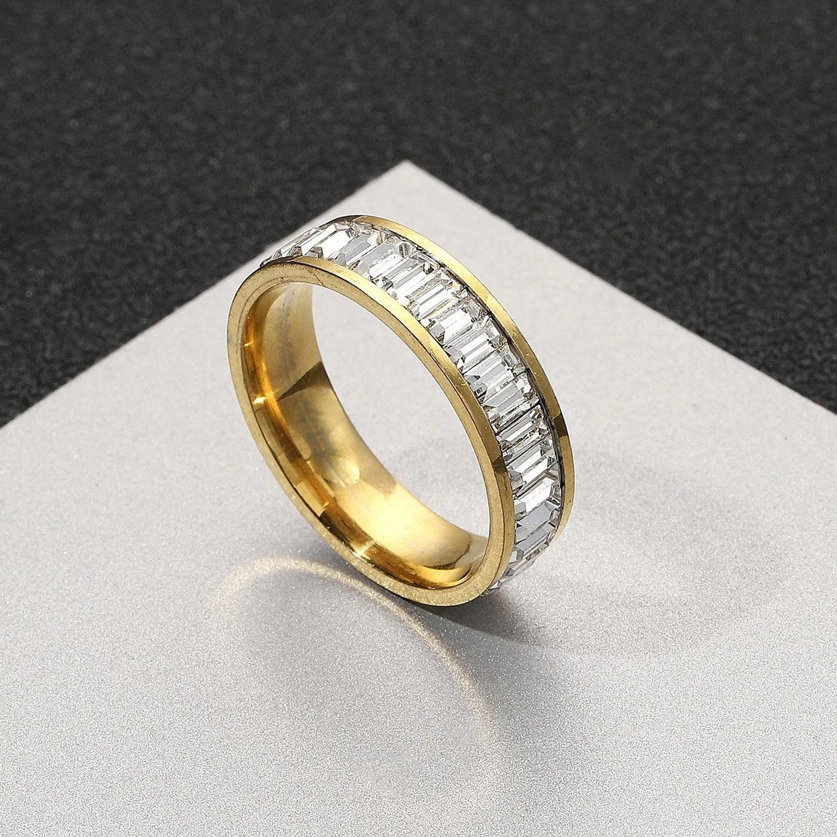 Athena Timeless Band Ring - 18 K Gold Plated