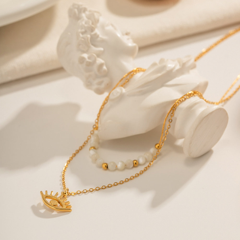 Angel Guard Neckpiece - 18 K Gold Plated