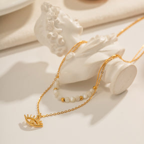 Angel Guard Neckpiece - 18 K Gold Plated