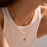 Angel Guard Neckpiece - 18 K Gold Plated