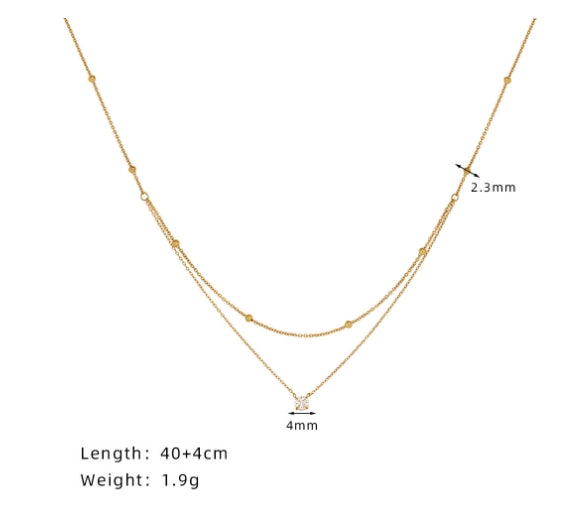Tiny Treasure Neckpiece - 18 K Gold Plated