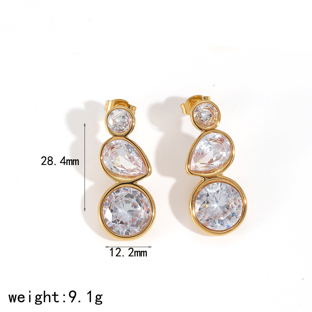 Quiet Shine Earring - 18 K Gold Plated