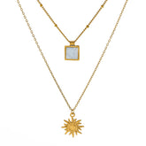 Sun Kissed Neckpiece - 18 K Gold Plated