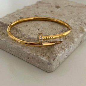 Locked in Love Bracelet - 18 K Gold Plated