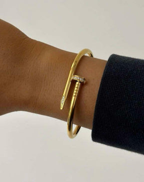 Locked in Love Bracelet - 18 K Gold Plated