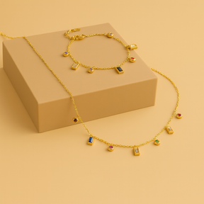 Twinkle Neckpiece and Baby Twinkle Bracelet Combo Set