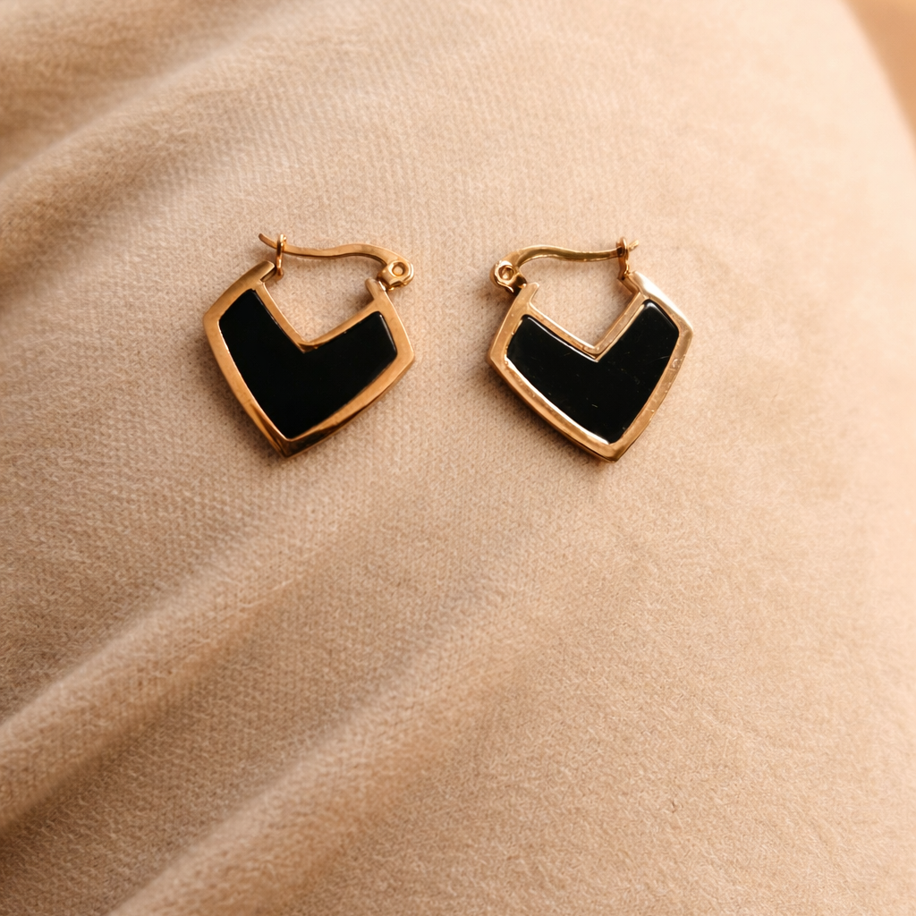 Her Sparkle Earring - 18 K Rose Gold Plated