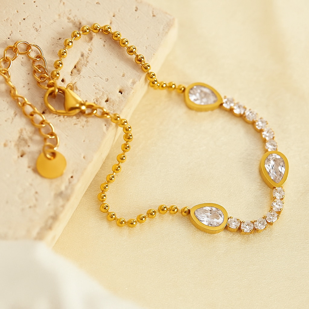 Elarose Bracelet- 18 K Gold Plated