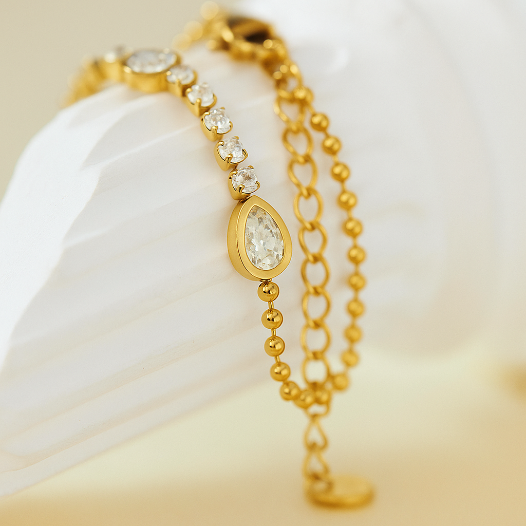 Elarose Bracelet- 18 K Gold Plated