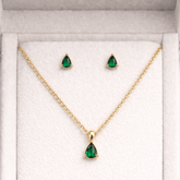Mini Ray Pendant Set - 18 K Gold Plated