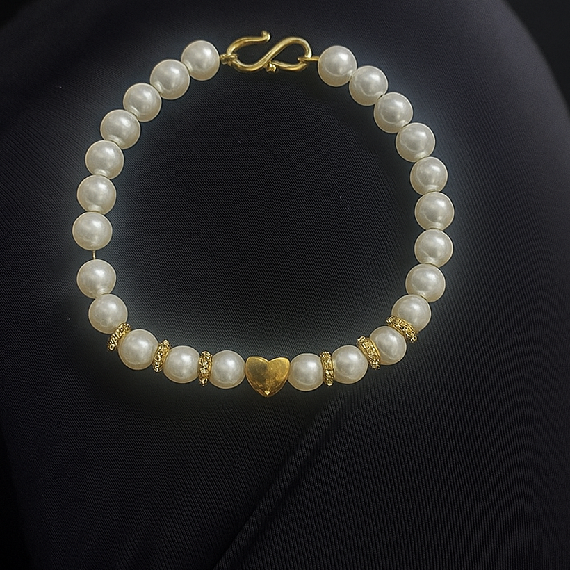 Knot of Pearl Bracelet- 18 K Gold Plated