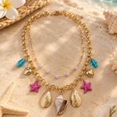 Mermaid's Treasure Neckpiece – 18K Gold Plated