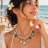 Sun & Sea Neckpiece – 18K Gold Plated