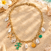 Love by the Sea Neckpiece – 18K Gold Plated