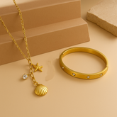 Infinite Wishes Neckpiece and Bold Essence Bracelet Combo Set