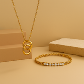 Forever Yours Pendant Set and Eden Bracelet Combo Set