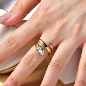 Lorina Ring - 18 K Gold Plated