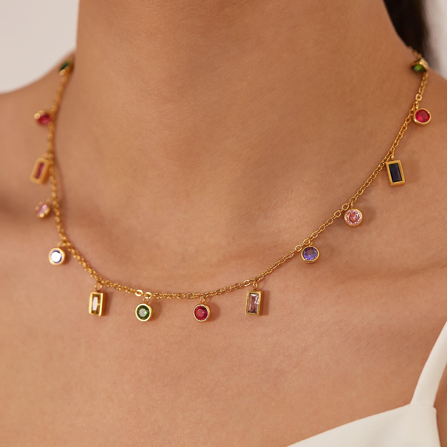 Twinkle Neckpiece- 18 K Gold Plated